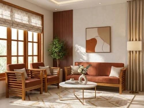 Wooden sofa manufacturer in Okhla — custom sofa set